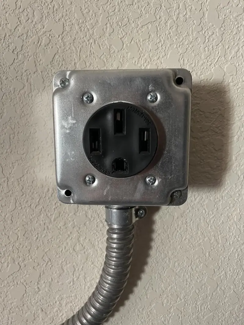 NEMA 14-50 outlet installed for Smart Home Electrical in Louisville